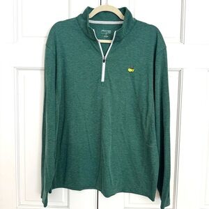 Masters Green Zip-Up Pullover